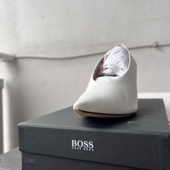 HUGO BOSS JANE PUMPS WHITE 8.5 - Picture 12 of 13